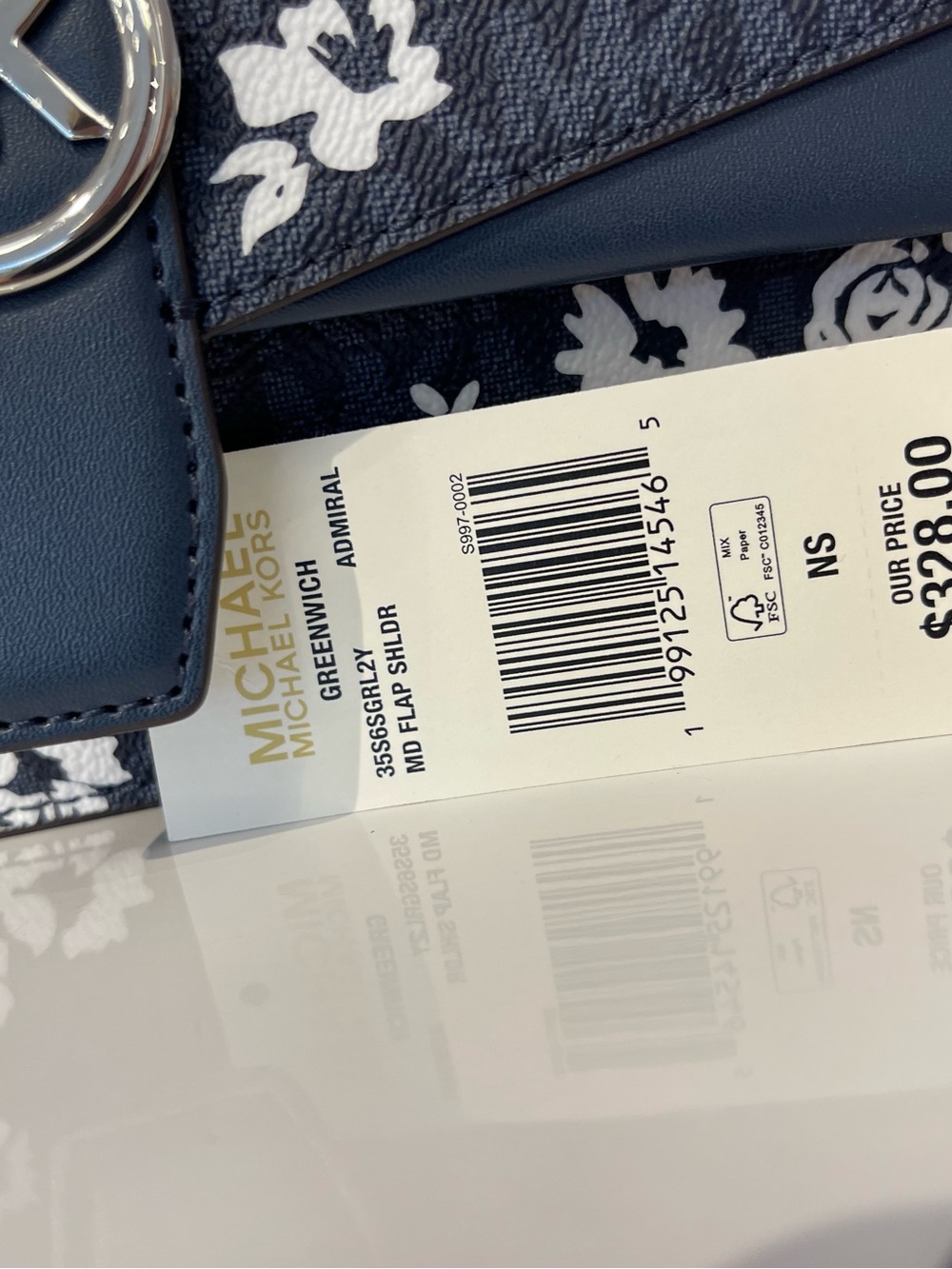 MICHAEL KORS Greenwich Md Printed Signature Logo Convertible Shoulder
Admiral - Picture 12 of 16